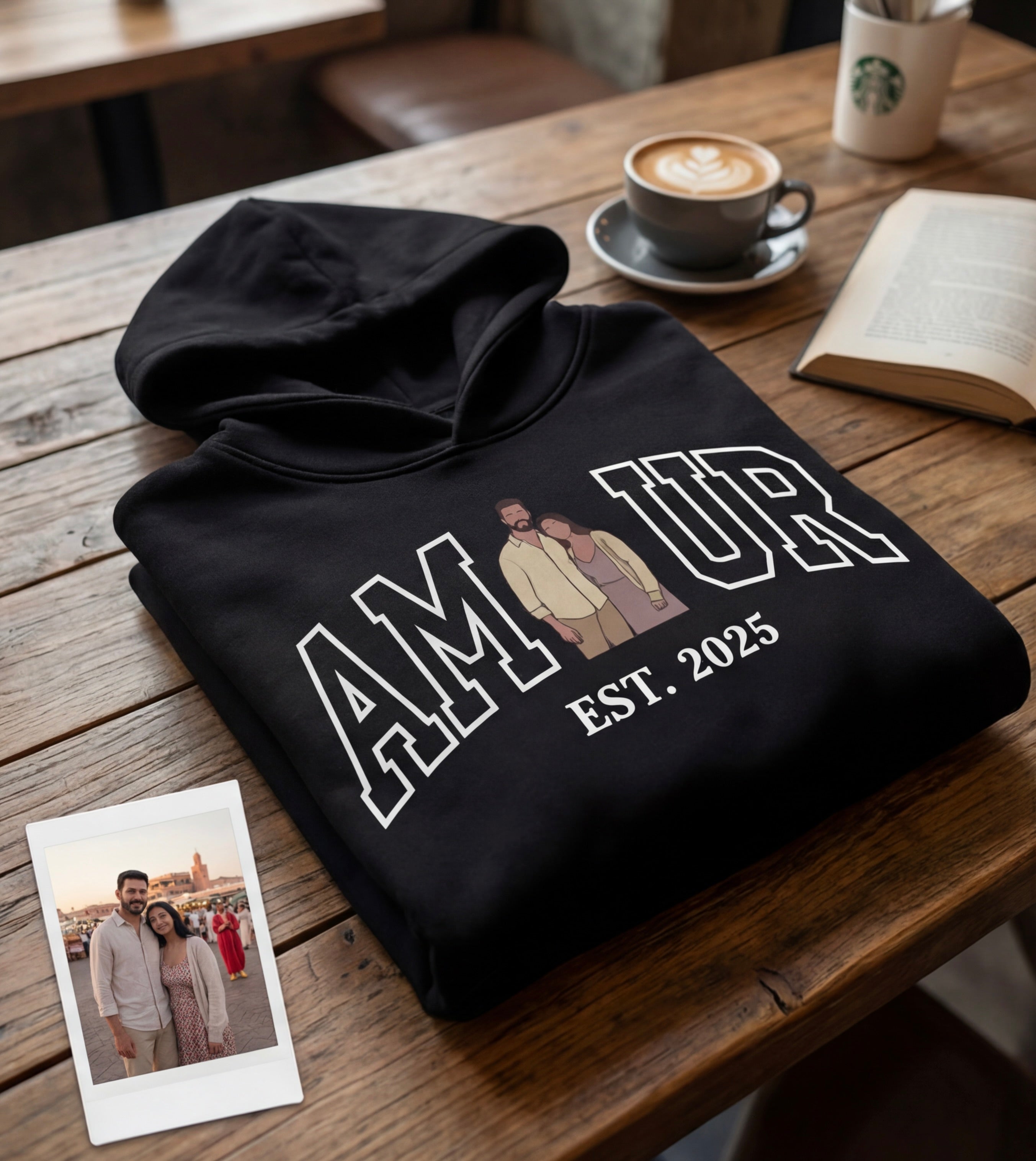 Capuche personnalisé avec portrait photo