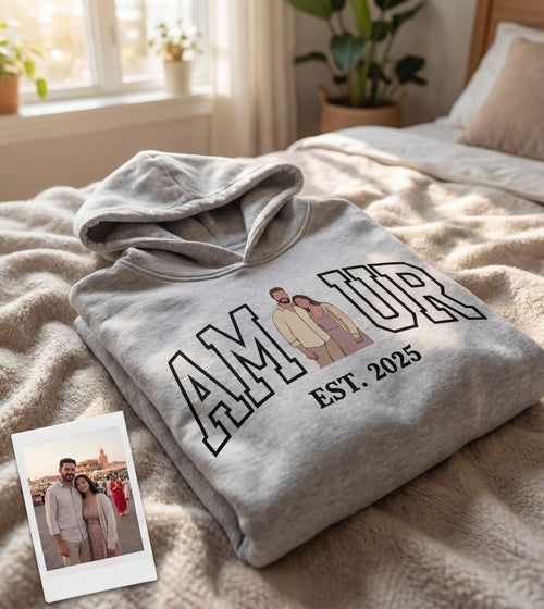 Capuche personnalisé avec portrait photo