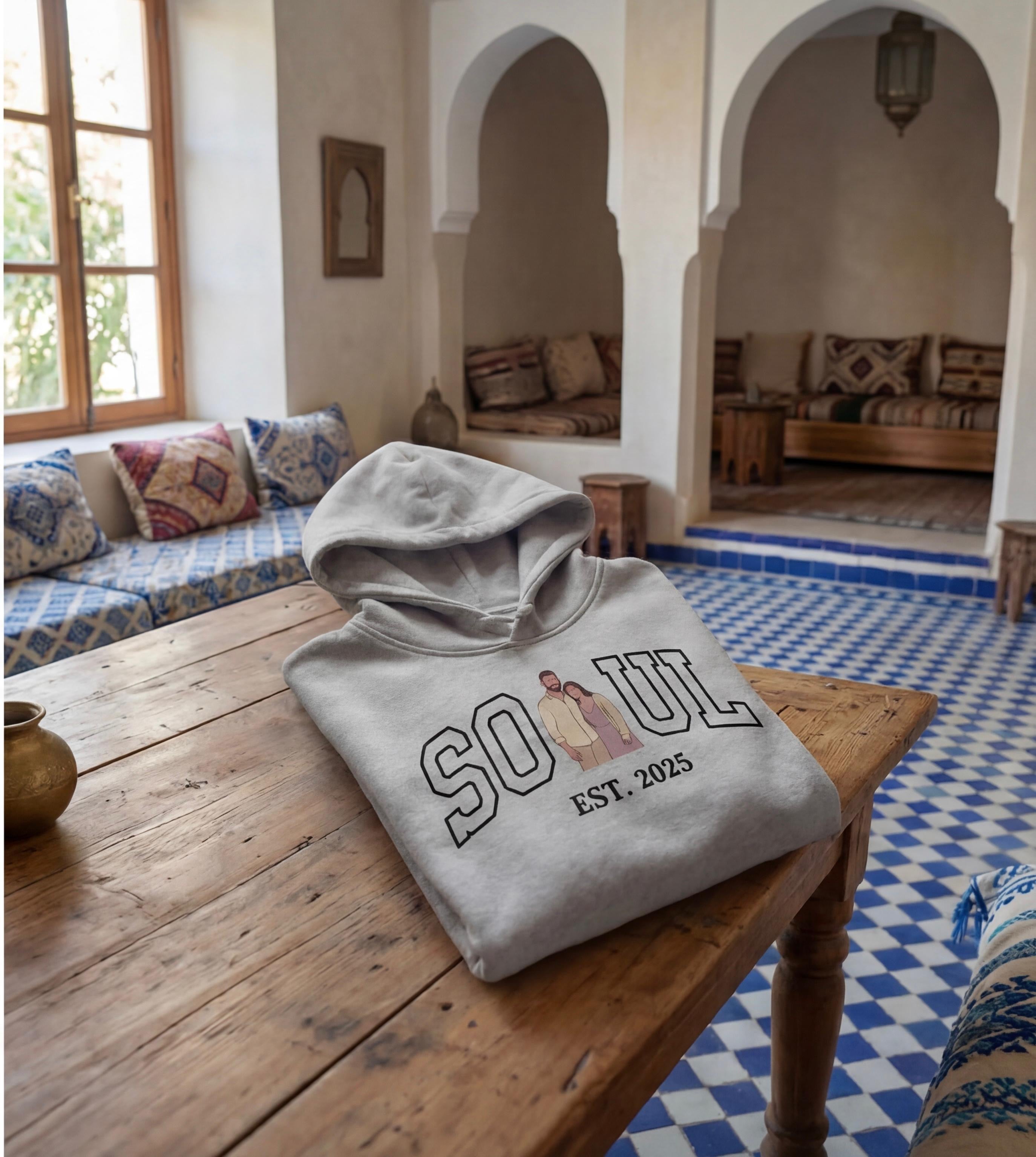 Capuche personnalisé avec portrait photo